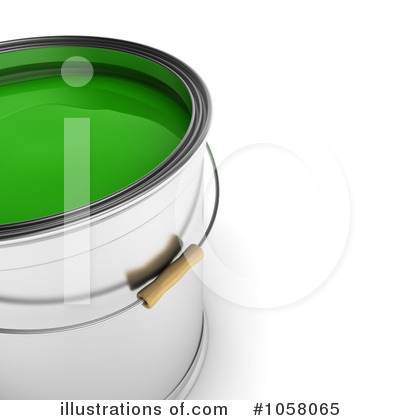 Paint Cans Clipart #1058065 by stockillustrations