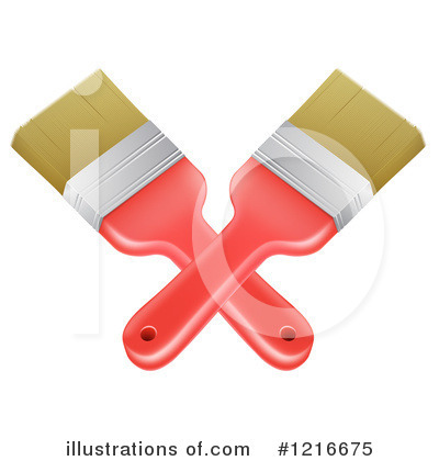 Royalty-Free (RF) Paintbrush Clipart Illustration by AtStockIllustration - Stock Sample #1216675