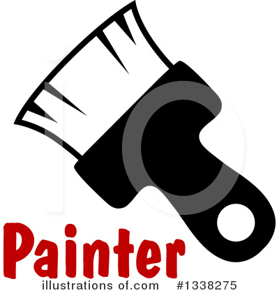 Painter Clipart #1338275 by Vector Tradition SM