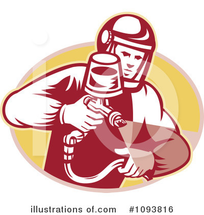 Royalty-Free (RF) Painter Clipart Illustration by patrimonio - Stock Sample #1093816