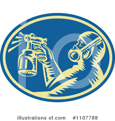 Spray Gun Clipart #1107788 by patrimonio