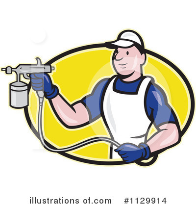 Spray Painter Clipart #1129914 by patrimonio