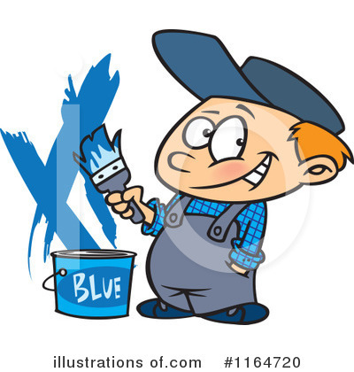 Royalty-Free (RF) Painter Clipart Illustration by toonaday - Stock Sample #1164720