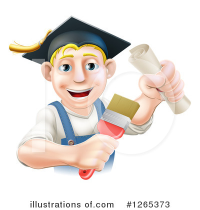 Royalty-Free (RF) Painter Clipart Illustration by AtStockIllustration - Stock Sample #1265373