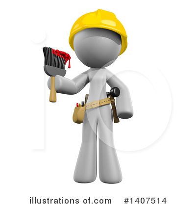 House Painter Clipart #1407514 by Leo Blanchette