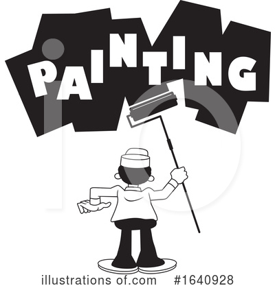 Painter Clipart #1640928 by Johnny Sajem