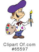 Painter Clipart #65597 by Dennis Holmes Designs