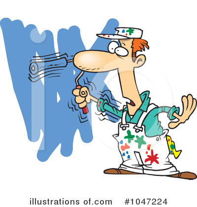 House Painter Clipart #1047224 by toonaday