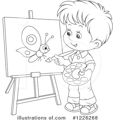Royalty-Free (RF) Painting Clipart Illustration by Alex Bannykh - Stock Sample #1226268