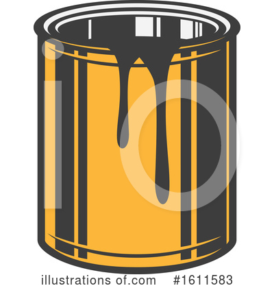 Paint Can Clipart #1611583 by Vector Tradition SM