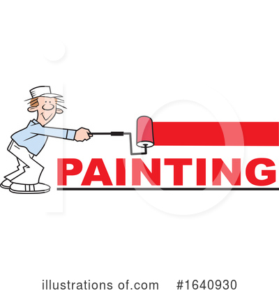 Painter Clipart #1640930 by Johnny Sajem