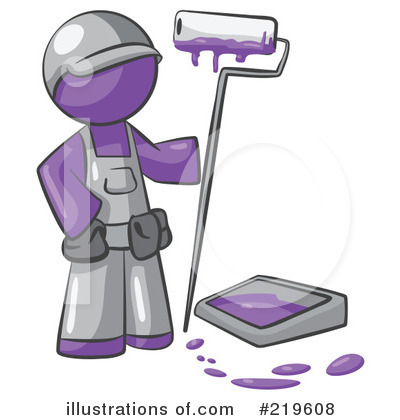 Purple Man Clipart #219608 by Leo Blanchette