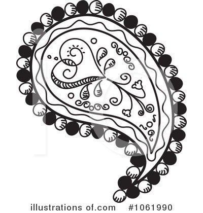Royalty-Free (RF) Paisley Clipart Illustration by inkgraphics - Stock Sample #1061990