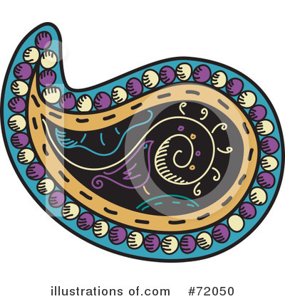 Royalty-Free (RF) Paisley Clipart Illustration by inkgraphics - Stock Sample #72050