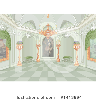 Royalty-Free (RF) Palace Clipart Illustration by Pushkin - Stock Sample #1413894