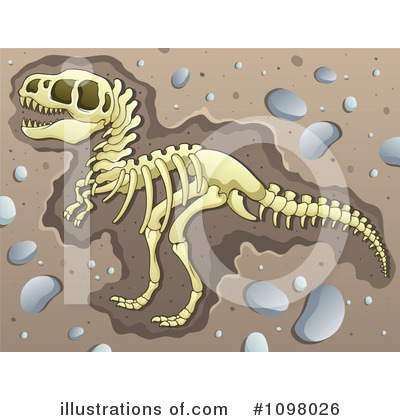 Royalty-Free (RF) Paleontology Clipart Illustration by visekart - Stock Sample #1098026
