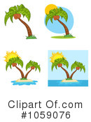 Palm Tree Clipart #1059076 by Hit Toon