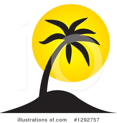 Royalty-Free (RF) Palm Tree Clipart Illustration by ColorMagic - Stock Sample #1292757