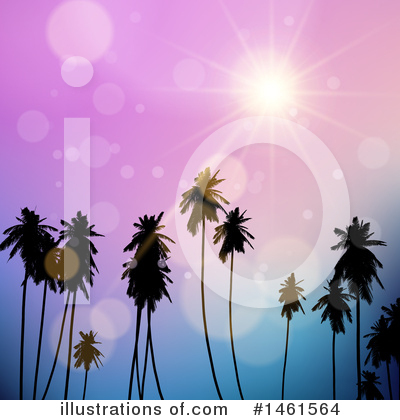 Royalty-Free (RF) Palm Tree Clipart Illustration by KJ Pargeter - Stock Sample #1461564