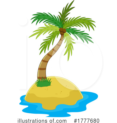 Royalty-Free (RF) Palm Tree Clipart Illustration by Hit Toon - Stock Sample #1777680