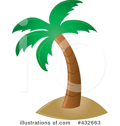 Royalty-Free (RF) Palm Tree Clipart Illustration by Pams Clipart - Stock Sample #432663