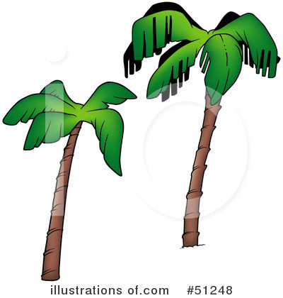 Royalty-Free (RF) Palm Tree Clipart Illustration by dero - Stock Sample #51248