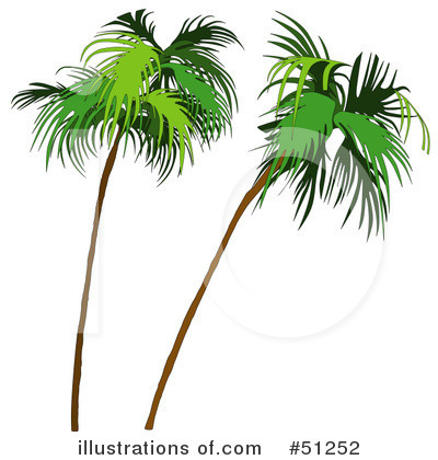 Royalty-Free (RF) Palm Tree Clipart Illustration by dero - Stock Sample #51252