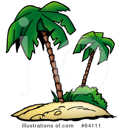 Royalty-Free (RF) Palm Tree Clipart Illustration by dero - Stock Sample #64111