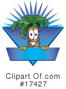 Palm Tree Mascot Clipart #17427 by Mascot Junction
