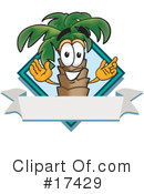Palm Tree Mascot Clipart #17429 by Mascot Junction