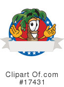 Palm Tree Mascot Clipart #17431 by Mascot Junction