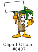 Palm Tree Mascot Clipart #8407 by Mascot Junction
