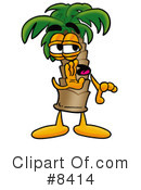 Palm Tree Mascot Clipart #8414 by Mascot Junction