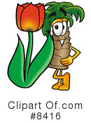 Palm Tree Mascot Clipart #8416 by Mascot Junction