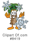 Palm Tree Mascot Clipart #8419 by Mascot Junction