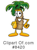 Palm Tree Mascot Clipart #8420 by Mascot Junction