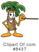 Palm Tree Mascot Clipart #8437 by Mascot Junction