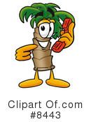 Palm Tree Mascot Clipart #8443 by Mascot Junction