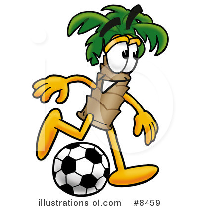 Royalty-Free (RF) Palm Tree Mascot Clipart Illustration by Mascot Junction - Stock Sample #8459