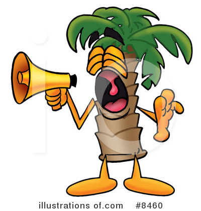 Royalty-Free (RF) Palm Tree Mascot Clipart Illustration by Mascot Junction - Stock Sample #8460