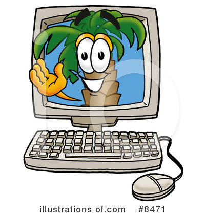 Palm Tree Mascot Clipart #8471 by Toons4Biz