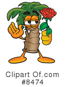 Palm Tree Mascot Clipart #8474 by Mascot Junction