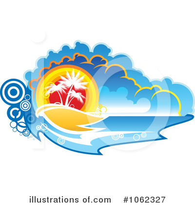 Tropical Island Clipart #1062327 by Vector Tradition SM