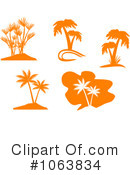 Palm Trees Clipart #1063834 by Vector Tradition SM
