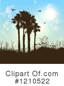 Palm Trees Clipart #1210522 by KJ Pargeter