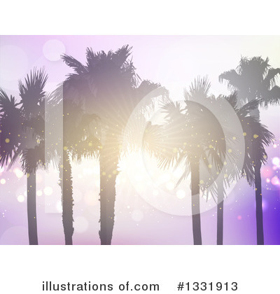 Royalty-Free (RF) Palm Trees Clipart Illustration by KJ Pargeter - Stock Sample #1331913