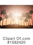 Palm Trees Clipart #1582420 by KJ Pargeter