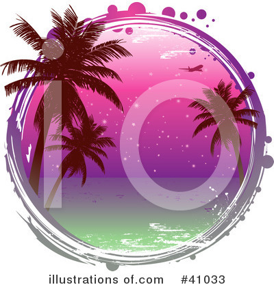 Royalty-Free (RF) Palm Trees Clipart Illustration by elaineitalia - Stock Sample #41033
