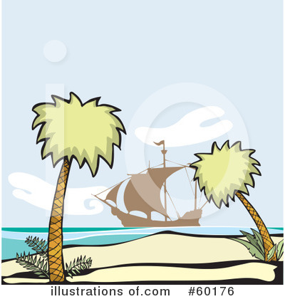 Royalty-Free (RF) Palm Trees Clipart Illustration by xunantunich - Stock Sample #60176