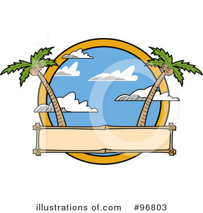 Royalty-Free (RF) Palm Trees Clipart Illustration by Andy Nortnik - Stock Sample #96803